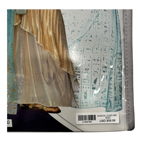 Spirit Halloween‎ Cleopatra Costume Child Small 4-6 NWT 6 Piece Stunning - Picture 4 of 7